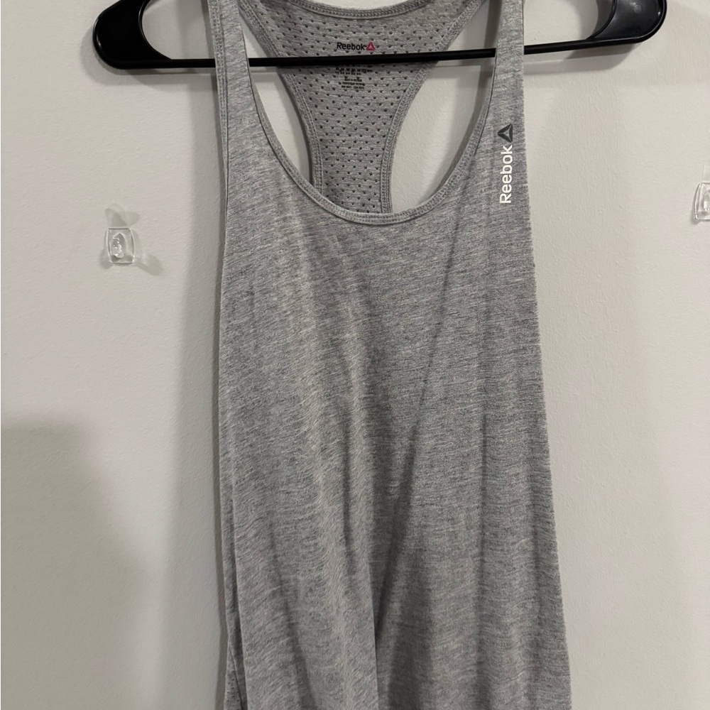 Reebok Light Grey Racerback Performance Tank
